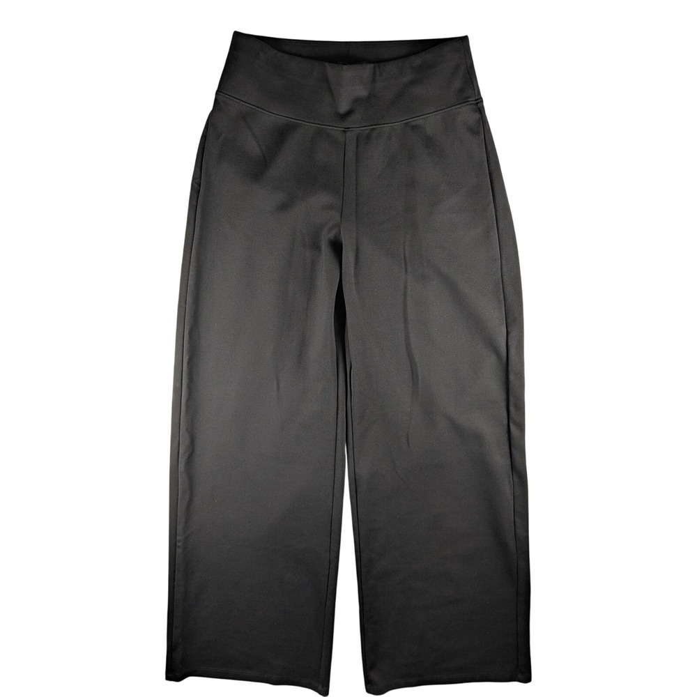 Eileen Fisher Wide Leg Cropped Pants High Waist Stretch XS